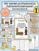 Vorschau - Unterrichtsreihen - Zahlenschloss Kombinatorik: Unterrichtsreihe (Kl. 3/4) - Deckblatt