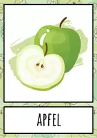 Vorschau - Bildkarten - Flashcards Früchte Bildkarten Obst Deutsch - Seite 3