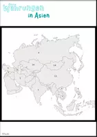 Vorschau - Arbeitsblätter - Vertretungsstunde - Währungen in Asien - Deckblatt