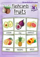 Vorschau - Bildkarten - Flashcards Fruits Englisch - Deckblatt