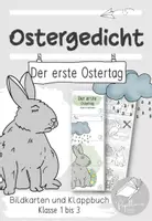 Vorschau - Arbeitsblätter - Ostergedicht: Der erste Ostertag | Klappbuch und Bildkarten - Deckblatt