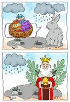 Vorschau - Arbeitsblätter - Ostergedicht: Der erste Ostertag | Klappbuch und Bildkarten - Seite 3