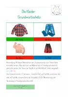 Vorschau - Spiele - Die Kleider Grundwortschatz - Bildkarten - Deckblatt