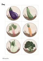 Aperçu - Matériel pour travaux manuels / dessin - Kit pédagogique : Les émotions, les sports et les légumes - Page 2