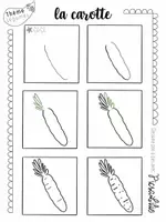 Aperçu - Matériel pour travaux manuels / dessin - Les légumes PAP PicsaLilie - Page de couverture