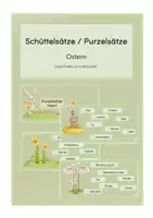 Vorschau - Stationenlernen - Purzelsätze Ostern - Deckblatt