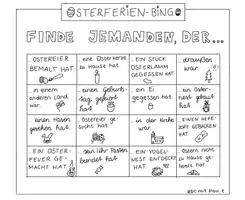 Vorschau - Spiele - Osterferien-Bingo Gesprächsanlass - Deckblatt