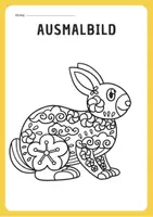 Vorschau - Mal- und Bastelvorlagen - 7 Ausmalbilder: (Oster)Hase zum Ausmalen & Mandalas - Seite 2