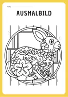 Vorschau - Mal- und Bastelvorlagen - 7 Ausmalbilder: (Oster)Hase zum Ausmalen & Mandalas - Seite 3