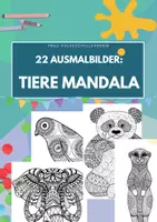 Vorschau - Mal- und Bastelvorlagen - 22 Ausmalbilder: TIERE - Deckblatt