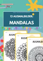 Vorschau - Mal- und Bastelvorlagen - 13 Mandalas zum Ausmalen - perfekt für Vertretungsstunden - Deckblatt