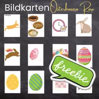 Vorschau - Bildkarten - Bildkarten zur Liedeinführung Osterhasen Rap - Deckblatt