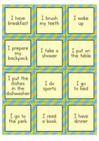 Vista previa - Juegos / Gamificación - Daily Routine: Matching Pairs Game / Juego de vocabulario (inglés) - página 3