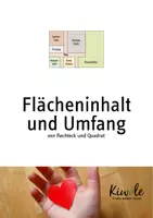 Vorschau - Arbeitsblätter - Flächeninhalt und Umfang vom Rechteck – Fortgeschrittene - Deckblatt