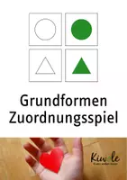 Vorschau - Bildkarten - Zuordnungsspiel Grundformen, besondere Dreiecke und Vierecke - Deckblatt