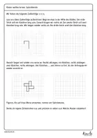 Vorschau - Arbeitsblätter - Spirolaterale – Zahlenfolgen verbildlichen - Seite 1