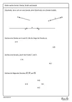 Vorschau - Arbeitsblätter - Einführung Strecke – Strahl / Halbgerade – Gerade - Seite 2