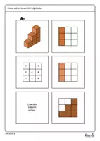 Vorschau - Arbeitsblätter - Materialpaket "Würfelgebäude - Ansichten und Baupläne" - Seite 3