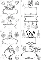 Vorschau - Mal- und Bastelvorlagen - Geschenkanhänger Ostern, Osteranhänger - Seite 2