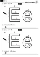 Vorschau - Arbeitsblätter - Buchstabeneinführung Buchstabe E - 1. Klasse - Seite 1