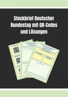Vorschau - Arbeitsblätter - Der Deutsche Bundestag Steckbrief Internetrecherche - Deckblatt