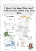 Vorschau - Unterrichtsreihen - Geografie - Flipbook Vegetationszonen (Kl. 5-8) - Deckblatt