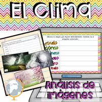 Vista previa - Tarjetas / Manipulativos - El clima introducción análisis de imágenes - Portada