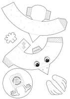 Vorschau - Mal- und Bastelvorlagen - Oster Eier und/oder Geschenk-Becher Bastelvorlage - Seite 1