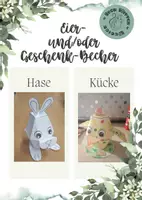 Vorschau - Mal- und Bastelvorlagen - Oster Eier und/oder Geschenk-Becher Bastelvorlage - Deckblatt