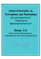 Vorschau - Stundenentwürfe - Unterrichtsreihe und Materialpaket Pentominos Tetrominos Klasse 1/2 - Seite 1