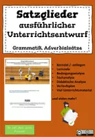 Vorschau - Stundenentwürfe - Paket: Adverbialsätze-Krimi, Unterrichtsentwurf & Material - Deckblatt