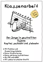 Vorschau - Klassenarbeiten - Der Junge im gestreiften Pyjama - Klassenarbeit Kapitel 16 und 17 - Deckblatt