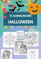 Vorschau - Mal- und Bastelvorlagen - 21 Ausmalbilder und Mandalas für Halloween - Deckblatt