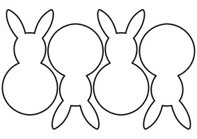 Vorschau - Mal- und Bastelvorlagen - Osterdeko - Vorlage Hasen - Seite 2