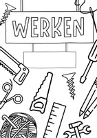 Vorschau - Mal- und Bastelvorlagen - Deckblatt - WERKEN - Seite 1
