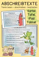 Vorschau - Präsentationen/Tafelbilder - Abschreibtexte - Abschreibkartei - Deckblatt