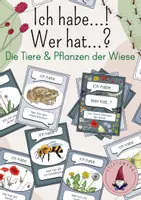 Vorschau - Stundenentwürfe - Ich habe...! Wer hat...? Spiel: Die Tiere & Pflanzen der Wiese - Deckblatt