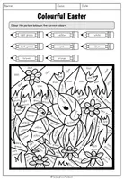 Vorschau - Arbeitsblätter - Easter - Colouring Worksheet - Seite 1