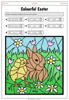 Vorschau - Arbeitsblätter - Easter - Colouring Worksheet - Seite 2