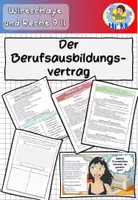 Vorschau - Stundenentwürfe - Der Berufsausbildungsvertrag Wirtschaft und Recht 9 II Lehrplan Plus - Deckblatt