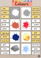 Aperçu - Feuilles d'exercices - Colours Clip Cards | Vocabulary - Page 2