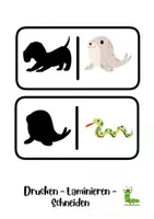 Vorschau - Spiele - Schattendomino Große Steine: Tiere 🌑🎲🐾 - Seite 2