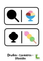 Vorschau - Spiele - Schattendomino große Steine: Bonbons 🤹♂️🎲🍬 - Deckblatt