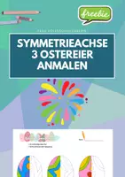 Vorschau - Arbeitsblätter - Freebie: Ostereier gespiegelt anmalen ab 1.Klasse - Deckblatt