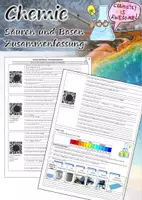 Vorschau - Arbeitsblätter - Säuren und Basen Zusammenfassung Video - Deckblatt