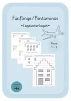 Vorschau - Arbeitsblätter - Legeunterlagen für Quadratfünflinge Kl. 1-3 - Deckblatt