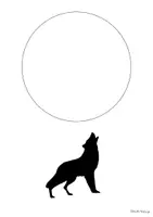 Vorschau - Arbeitsblätter - Hell-Dunkel-Kontrast (Wolf bei Vollmond) - Seite 2