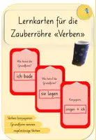 Vorschau - Spiele - Verben Grundform nennen/ konjugieren Zauberröhre - Deckblatt