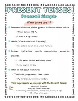 Vista previa - Hojas de trabajo - Verb Tenses - theory, and practice. Present, Past, and Future. - página 2
