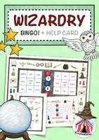 Vorschau - Arbeitsblätter - Wizardry / Magic – Bingo-Spiel mit Hilfekarte – Game – Englisch - Deckblatt